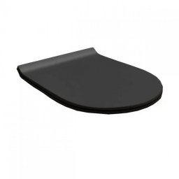 WC daska HATRIA FUSION mat black slim softclose