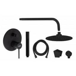 Ugradna baterija MINOTTI TUBO DARK ELEGANCE sa ružom i tuš ručicom
