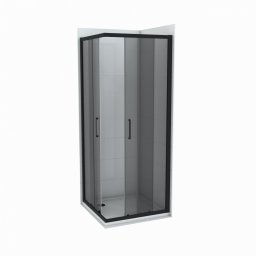 Tuš kabina COPEN ATLAS BLACK 90x90x195cm staklo 6mm tonirano staklo