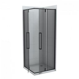 Tuš kabina COPEN ABSOLUT BLACK 90x90x200cm dark staklo 6mm sa pivot vratima
