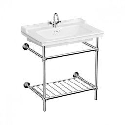 Lavabo VITRA VALARTE 65cm sa prelivom sa metalnim stalkom