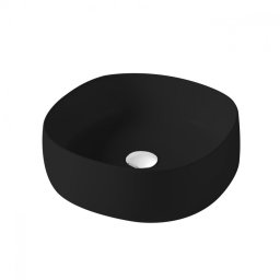 Lavabo Olympia PADDLE black mat 42x42 nadgradni