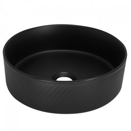 Lavabo nadgradni MINOTTI 360x360x120 mat crni