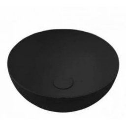 Lavabo nadgradni HATRIA HAPPYHOUR SLIM 06:00 fi400x165mm mat crni