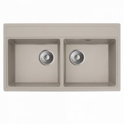 Granitna sudopera MILO METRO 76x44 Pure sand sa sifonom dupla