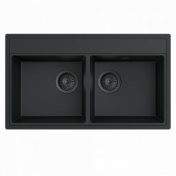 Granitna sudopera MILO METRO 76x44 Lava stone sa sifonom dupla