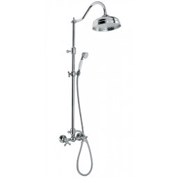 Baterija dvoručna za tuš EMMEVI DECO CLASSIC sa usponskim tušem set