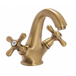 Baterija dvoručna za lavabo EMMEVI DECO bronza