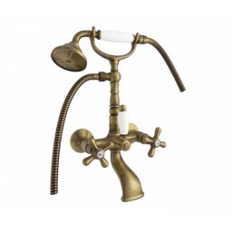 Baterija dvoručna za kadu EMMEVI DECO OLD bronza