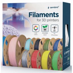 GEMBIRD 3DP-PLA+1.75-02-G PLA-PLUS Filament za 3D stampac 1,75mm kotur 1KG Green (jaci od standardnog PLA)