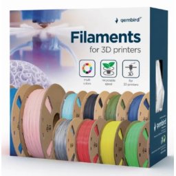 GEMBIRD 3DP-PLA-01-MTSG Mat PLA Filament za 3D stampac 1.75mm, kotur 1KG, Slate grey