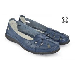 Kožne ženske espadrile SD-1114 teget