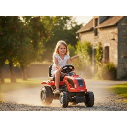 MMX Traktor na pedale Crveni