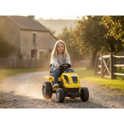 MMX Traktor na pedale Žuti