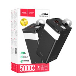 Hoco j86a powermaster power bank 50000mah, micro-usb / tipe-c 18w