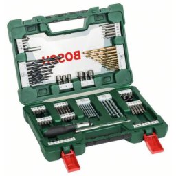 Bosch 91-delni V-Line TiN set burgija i bitova sa odvrtačem čegrtaljkom i magnetnim štapom ( 2607017195 )
