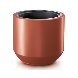 Saksija Heos valjkasta - svetlo bronz 7598U / 40 cm / 35 cm
