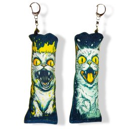 Privezak dakimakura lud mačak (1 com)