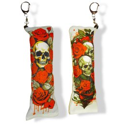 Privezak dakimakura Lobanja sa ružama 3 (1 com)