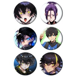 Blue Lock Paket set bedževi 37mm anime (6 kom)