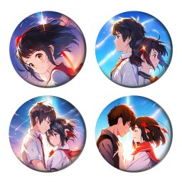 Your Name Paket set bedževi 37mm anime (4 kom)