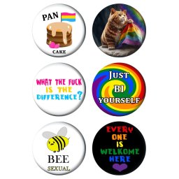Paket set bedževi 37mm LGBT (6 kom)