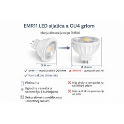 LED sijalica MR11 12V 4W
