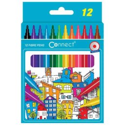 Flomasteri CONNECT - Blister 1-12