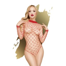 Crveni Mrežasti Bodi Scandalous Red