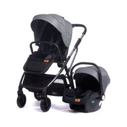 Kolica za bebe Q7 Ultra 2u1 set sa autosedistem Siva