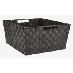 Korpa crna Š43xD47xV22 cm