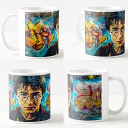 Keramicka šolja Harry Potter grafiti