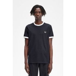 FRED PERRY RINGER MAJICA BLACK