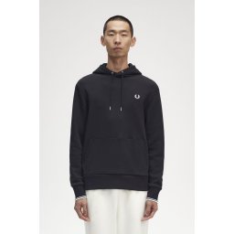 FRED PERRY TIPPED DUKS KAP BLK