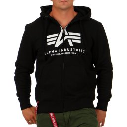 ALPHA INDUSTRIES M DUKS ZIP KAP BLK