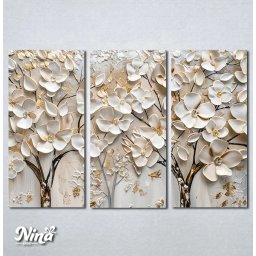Slike na platnu 3d cvetici Nina559_3