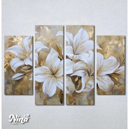Slike na platnu Ljiljan sa zlatnim motivom Nina560_4