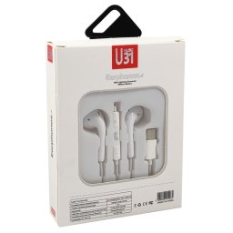 Slušalice žične s mikrofonom, Gembird BHP-U31, konektor TYPE-C, bele