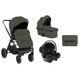 KikkaBoo Kolica Tiffany 3in1 set sa autosedištem I-Prime I-size i tvrdom korpom Army Green ( KKB20154 SET )
