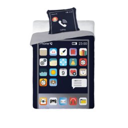 Baloo Svetleća Posteljina za decu Smartphone 160x200+70x80cm ( 9661 )