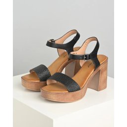 Ženske sandale na platformu S2904 crne