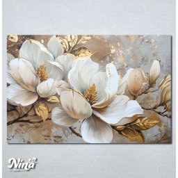 Slike na platnu Pozlaceni cvet Nina562P