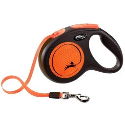 Flexi Povodac New Neon M Tape 5m - Narandžasta