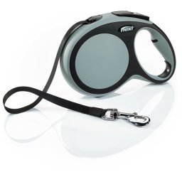 Flexi Povodac New Comfort M Tape 5m - Siva