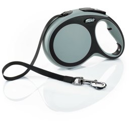 Flexi Povodac New Comfort L Tape 8m - Siva