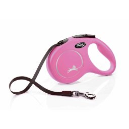 Flexi Povodac New Classic S Tape 5m - Roze