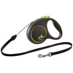 Flexi Povodac Black Design S Cord 5m - Zelena