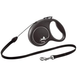 Flexi Povodac Black Design S Cord 5m - Srebrna
