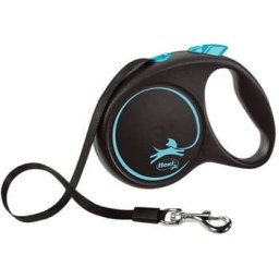 Flexi Povodac Black Design M Tape 5m - Plava