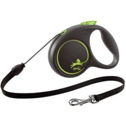 Flexi Povodac Black Design M Cord 5m - Zelena